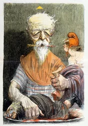 Karikatyr föreställande Henri Brisson (gravyr)