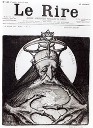 Karikatyr av familjen Rothschild ur Le Rire, 16 april 1898