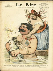 Illustration av Charles Leandre (1862-1934) för omslaget till Le Lire