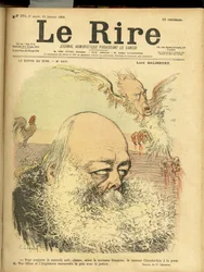 Illustration av Charles Leandre (1862-1934) för omslaget till Le Rire