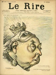 Illustration av Charles Leandre (1862-1934) för omslaget till Le Rire