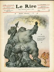 Illustration av Charles Leandre (1862-1934) för omslaget till Le Rire