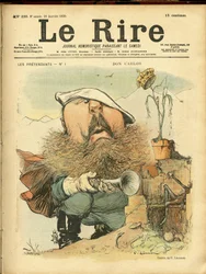 Illustration av Charles Leandre (1862-1934) för omslaget till Le Rire