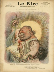 Illustration av Charles Leandre (1862-1934) för omslaget till Le Rire, nr. 312, 01/23/09 - Amerikas förenta stater Amerikas förenta stater - William Howard Taft (1857-1930), president