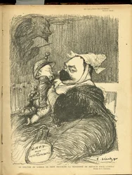 Illustration av Charles Leandre (1862-1934) i Reading