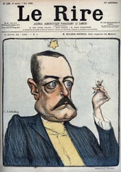 M. Waldeck-Rousseau framtida kejsare av Moderes - karikatyr av Pierre Waldeck Rousseau (Waldeck-Rousseau) (1846-1904) av Charles Leandre (1862-1934) i "" Le Rire "" den 7 maj