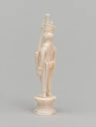 Vit bonde, schackpjäs, Indien, 1820 ca