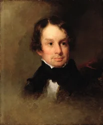 Porträtt av Henry Wadsworth Longfellow (1807-82)