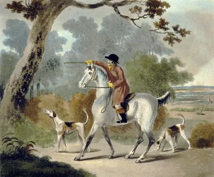 Push Him Tom Boy, från The Pytchley Hunt, graverad av F. Jukes (1745-1812)