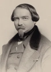 Porträtt av kompositören Jean-Georges Kastner 1810-1867, 1857.