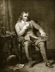Porträtt av Oliver Cromwell, illustration från 
