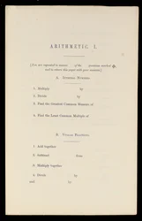 Arithmetic, Oxford University Press, ca 1870 (tryck)