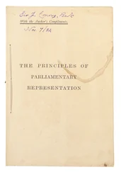 Titelsida för "Principerna för parlamentarisk representation"