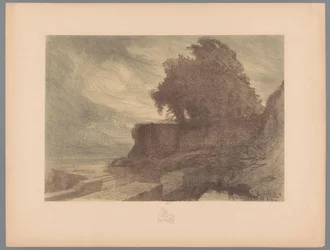 Ruin av en bastion med en kanon och ett träd Landskap (serietitel) Suite des Paysages (serietitel)