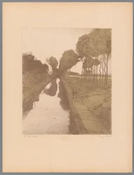 Två vandrare längs en kanal Landskap (serietitel) Suite des Paysages (serietitel)