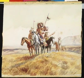 Indian War Party, 1902