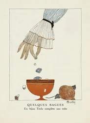 Annons för "Tecla", från Gazette de Bon Ton, pub. 1920