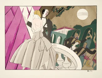 La Mariee, från Sports & Entertainment, pub. 1914 (stenciltryck)