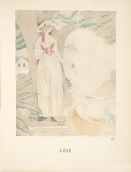 Lété, från en samling modeplattor, 1922 (pochoirtryck)