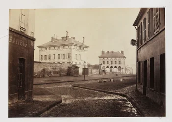 Barriere dItalie, från rue Gerard, Paris, 1858-78