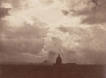 Molnstudie över Pantheon, Paris,1856 (foto)