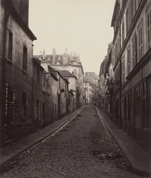Rue Neuve-Coquenard från Rue Lamartine, 1870-talet.
