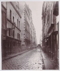 Rue de Gravilliers, från rue du Temple, Paris, 1858-78