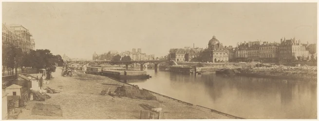 Seinen från Pont du Carrousel Ser mot Notre Dame