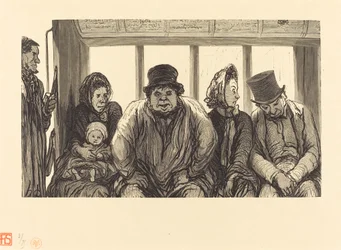 Interiör av en omnibus
