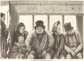 Interiör av en omnibus [nedre halvan]