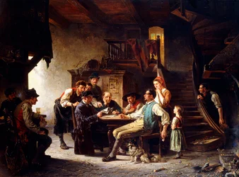 Läser nyheterna, 1887