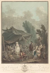 Noce de Village Village Bröllop, 1785.