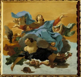 The Assumption of the Virgin Målning av Charles Mellin (1597-1649) 1600-talets privatsamling