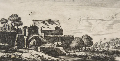 En vattenkvarn nära Saint-Denis, 1850.