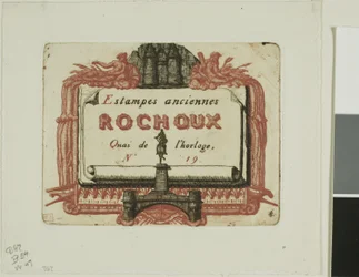 Adresskort för tryckeriet, Rochoux