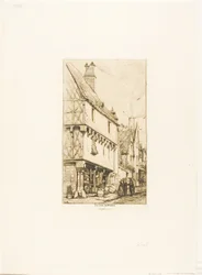 Ett gammalt hus i Bourges