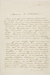 Charles Meryon Autograferat brev
