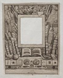 Design för en ram för porträttet av Armand Guéraud, 1862.