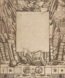 Design för en ram för porträttet av Armand Guéraud, 1862.