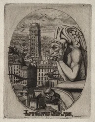 Etsningar av Paris: Gargoylen