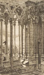 Galleri, Nôtre-Dame-katedralen, Paris, 1853.