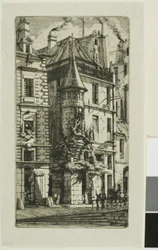 Hus med ett torn, rue de la Tixéranderie