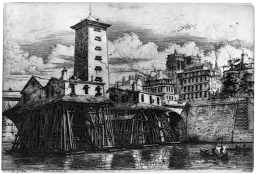 Notre-Dame-pumpen, c1841-1868 1924
