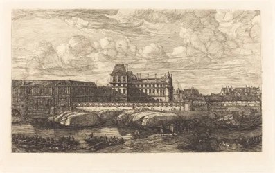 Gamla Louvren, från en målning av Zeeman, 1651