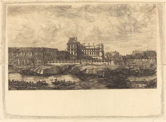 Den gamla Louvren från en målning av Zeeman, 1651 (Den gamla Louvren, från en målning av Zeeman, l651)