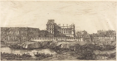 Gamla Louvren, från en målning av Zeeman, 1651