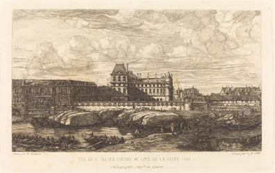 Gamla Louvren, från en målning av Zeeman, 1651