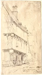 Gammalt hus i Bourges: "La Maison du Musicien"