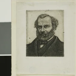 Porträtt av Armand Guéraud av Nantes, skrivare och bokstäver