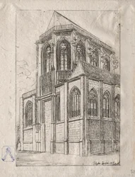 Apsiden av kyrkan St. Martin-sur-Renelle